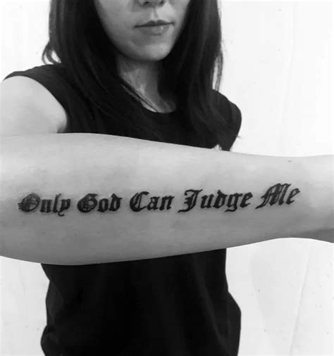 only god can judge me tattoo|142 Carefree Only God Can Judge Me Tattoos To Obtain Open。